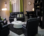 Black Leather Sofa