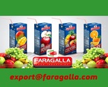 Faragallo Fruit Juice | 200 ml Tetra Pak Carton | Egypt