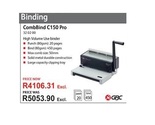 CombBind C150 Pro Binding Machine