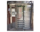 Hurricane Single Biometric Reader Mantrap Full Height Turnstile Gates